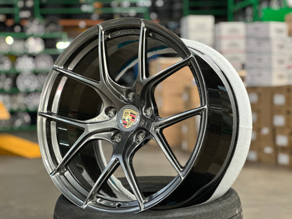 New 20x8.5 ET48 20x10.5 ET43 Overdrive Forged BF01 (4 wheel) 5x130 Diamond Black