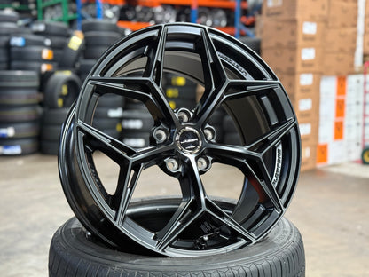 New 18x8.5 ET35 Lenso Blaze Rim (4 wheel) Satin Black 5x114.3