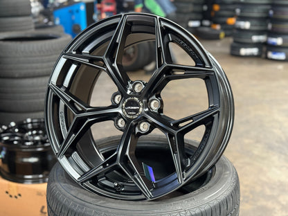 New 18x8.5 ET35 Lenso Blaze Rim (4 wheel) Satin Black 5x114.3