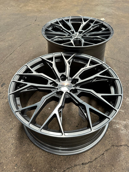 New 20x8.5 ET42 20x10 ET38 ASGA ARF10 (4 wheel) 5x114.3 Gloss Black
