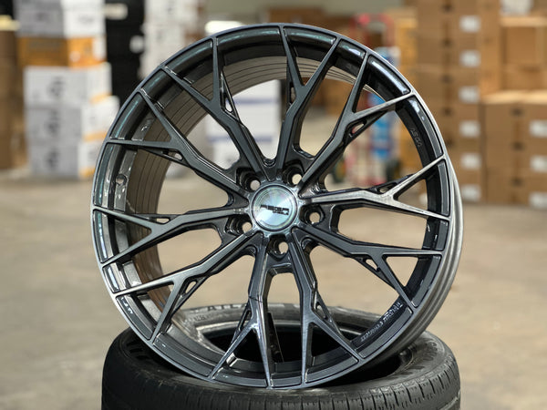 New 20x8.5 ET30 20x10 ET38 Asga ARF10 (4 wheel) 5x112 Dark Gunmetal