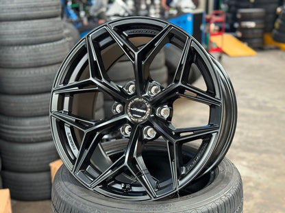 New 18x9 ET15 Lenso Blaze Rim (4 wheel) Black 6x139.7