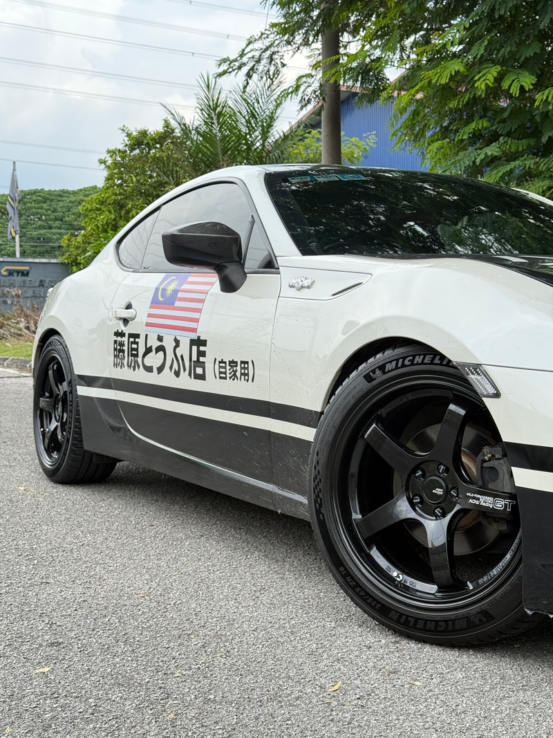 NEW 17X7.5 ET40 AOW GT Flow Formed Rim Racing White 5X100