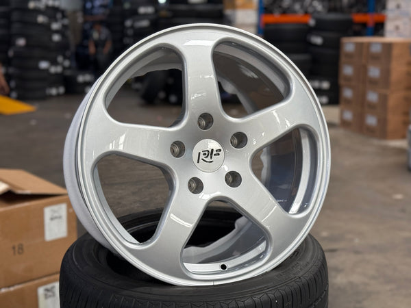 New 18x8 ET50 18x10 ET55 Overdrive RUF Forged (4 wheels) Silver 5x130