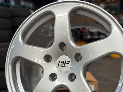 New 18x8 ET50 18x10 ET55 Overdrive RUF Forged (4 wheels) Silver 5x130