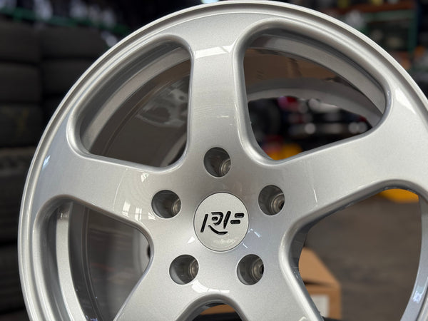 New 18x8 ET50 18x10 ET55 Overdrive RUF Forged (4 wheels) Silver 5x130