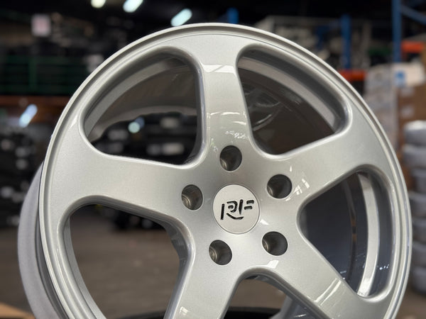 New 18x8 ET50 18x10 ET55 Overdrive RUF Forged (4 wheels) Silver 5x130