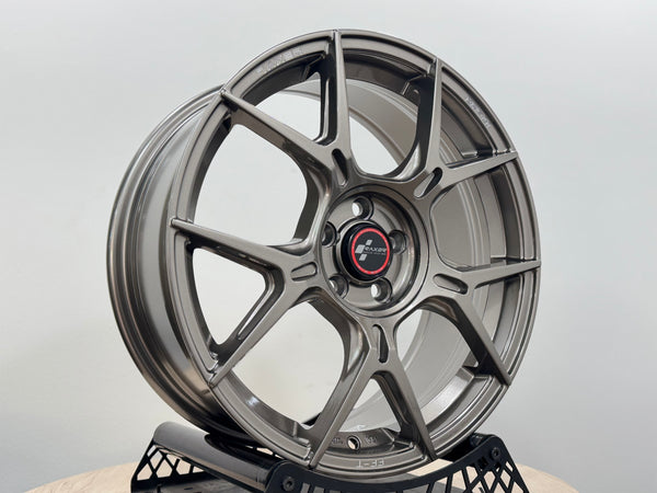 New 17X7 ET42 Raxer EP-L1 Rim (4 wheel) Gloss Grey 5X100