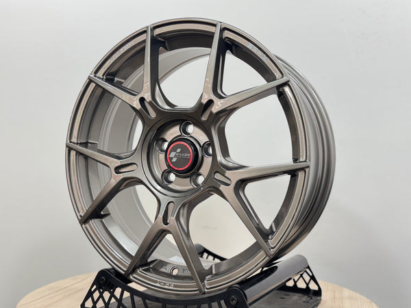 New 17X7 ET42 Raxer EP-L1 Rim (4 wheel) Gloss Grey 5X100