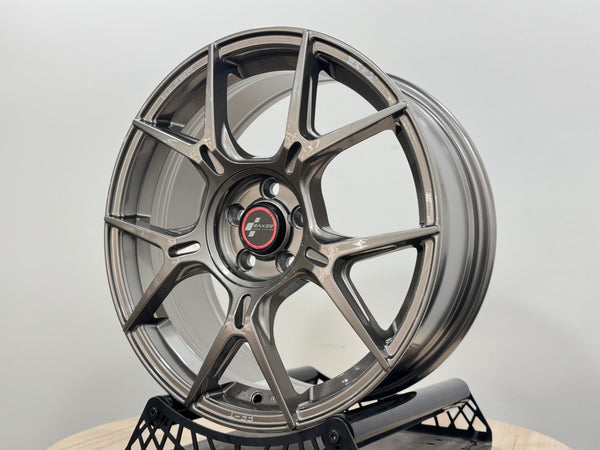 New 17X7 ET42 Raxer EP-L1 Rim (4 wheel) Gloss Grey 5X100