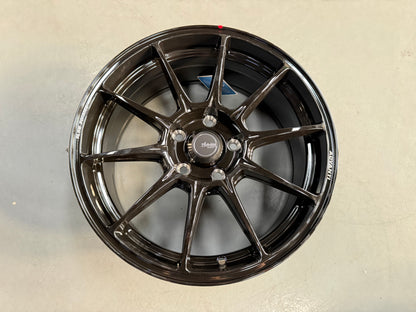 New 17x7.5 ET42 Advanti Aria (4 wheel) 5x114.3 Gloss Black