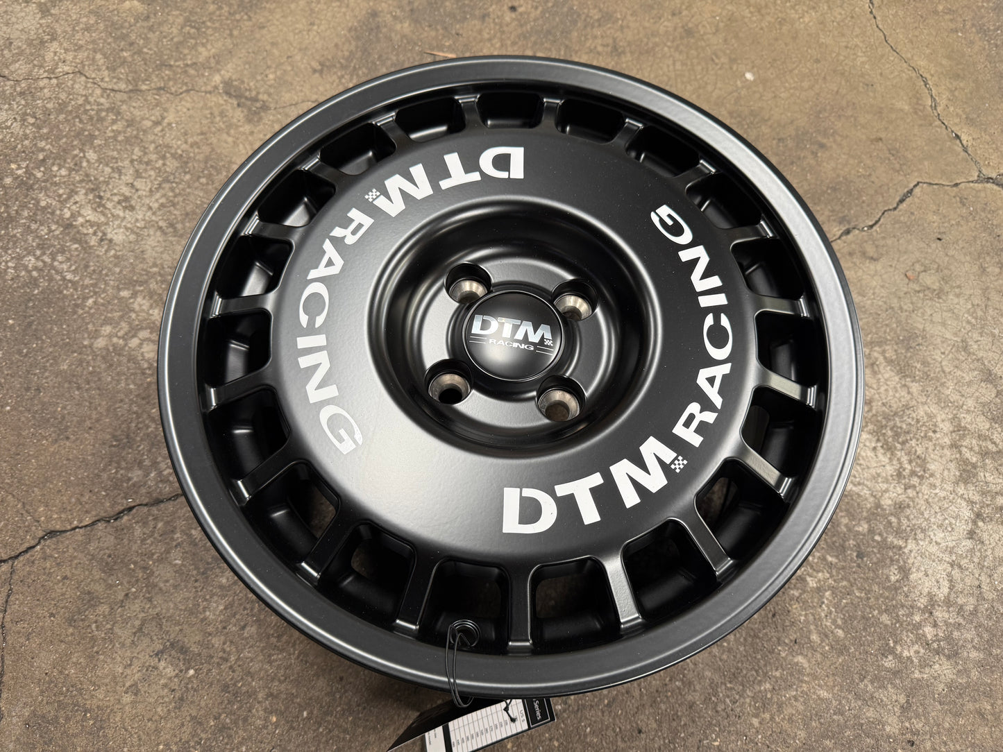 New 15X7 ET38 Lenso DTM Rim (4 wheel) Black 4X100