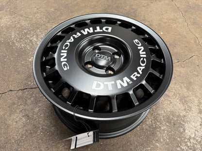 New 15X7 ET38 Lenso DTM Rim (4 wheel) Black 4X100
