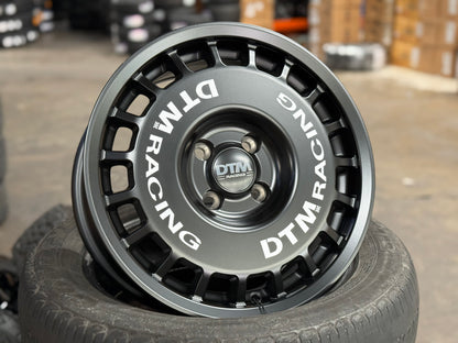 New 15X7 ET38 Lenso DTM Rim (4 wheel) Black 4X100