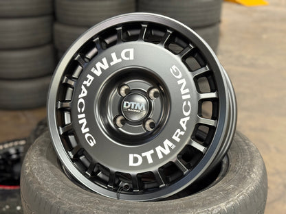 New 15X7 ET38 Lenso DTM Rim (4 wheel) Black 4X100