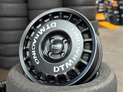 New 15X7 ET38 Lenso DTM Rim (4 wheel) Black 4X100
