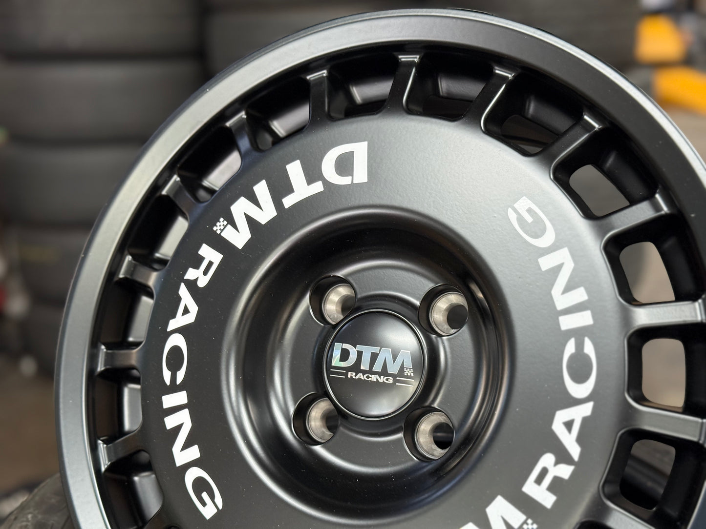 New 15X7 ET38 Lenso DTM Rim (4 wheel) Black 4X100