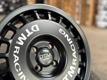 New 15X7 ET38 Lenso DTM Rim (4 wheel) Black 4X100