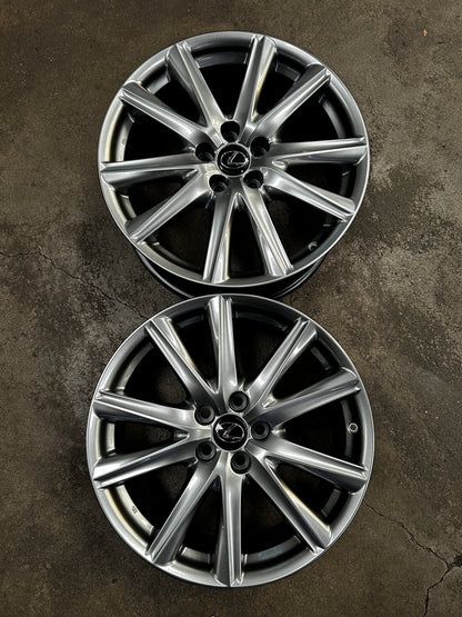 Used Original 19 inch Lexus GS 5x114.3 rim 19x8 ET45 19x9 ET50 (4 Wheels)