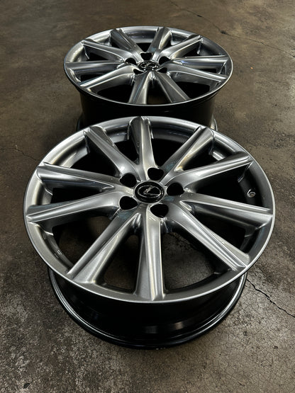 Used Original 19 inch Lexus GS 5x114.3 rim 19x8 ET45 19x9 ET50 (4 Wheels)