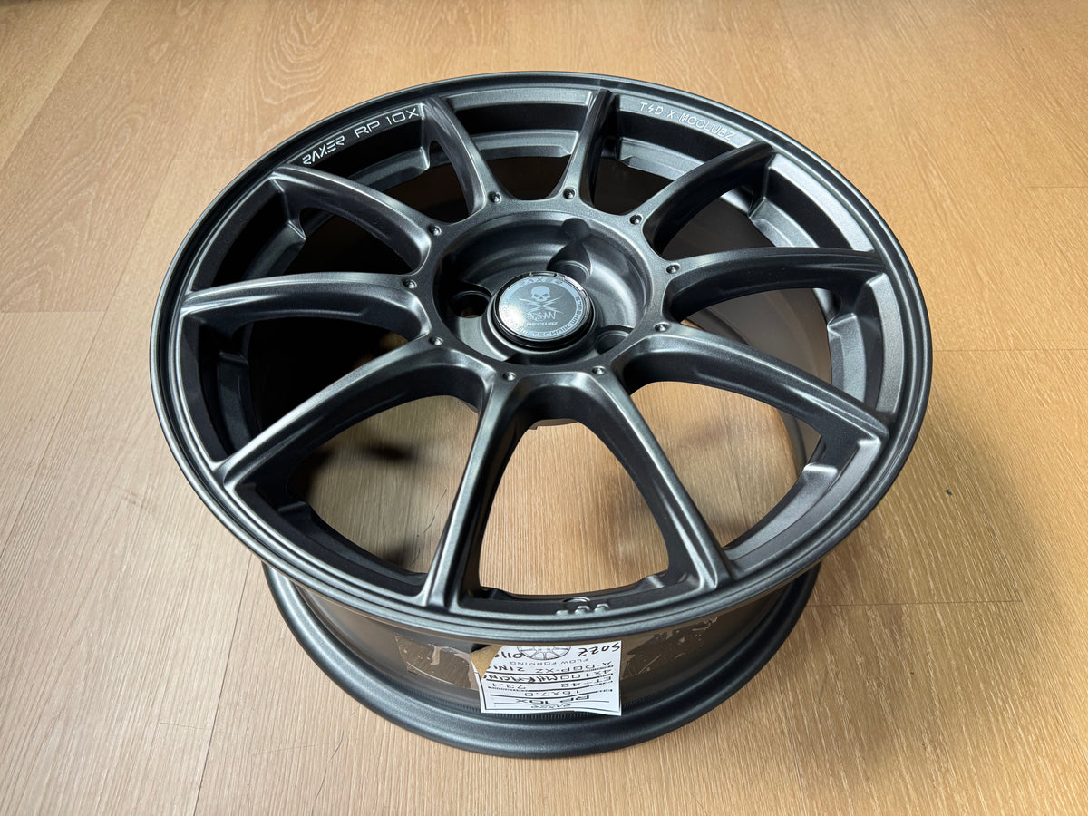 New 16X7 ET42 Raxer RP10X Rim (4 wheel) Dark Graphite 4X100