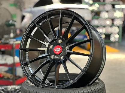 New 18X8.5 ET35 Lenso Project D Rim (4 wheel) Satin Black 5X112