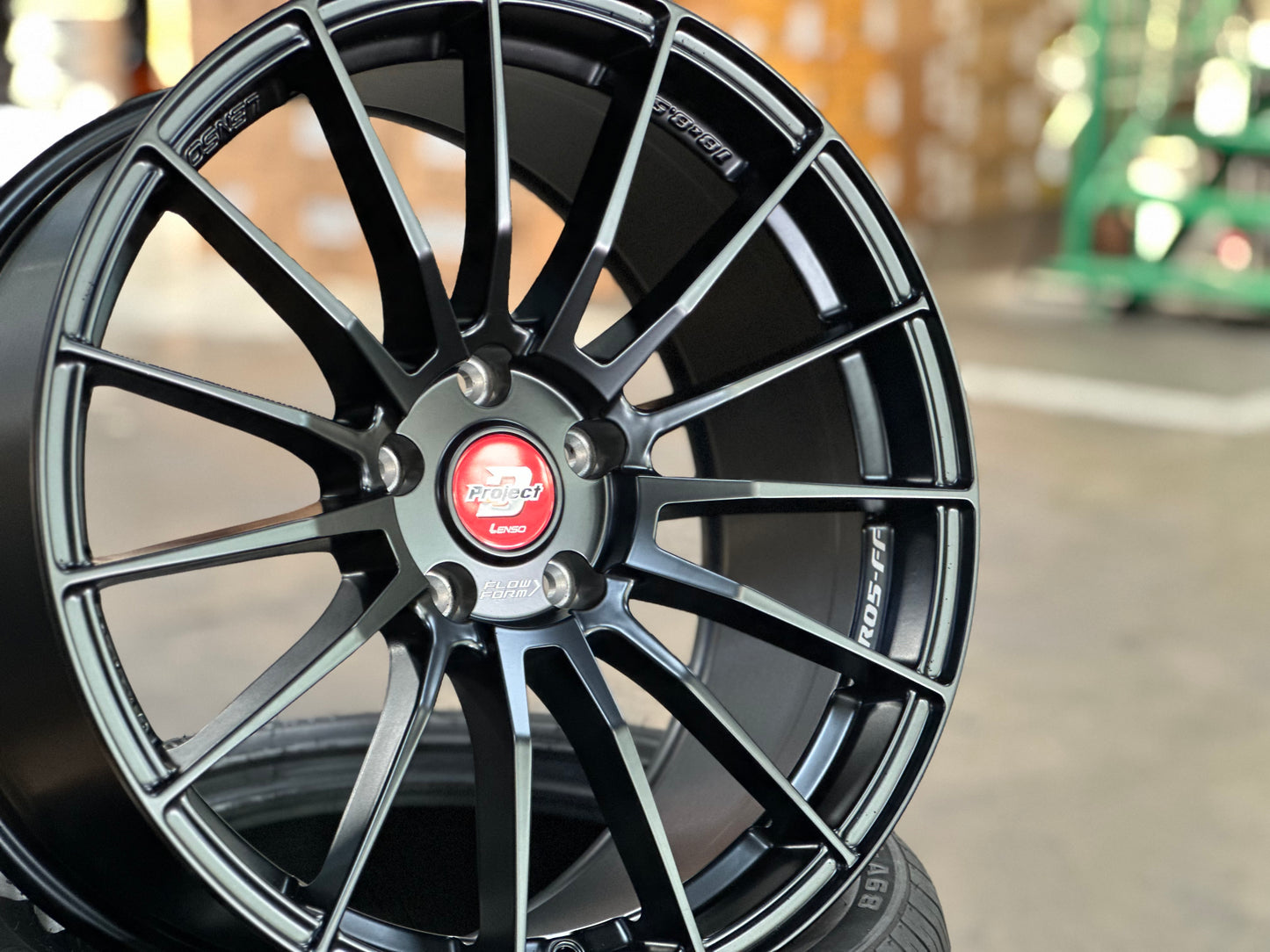 New 18X8.5 ET35 Lenso Project D Rim (4 wheel) Satin Black 5X112