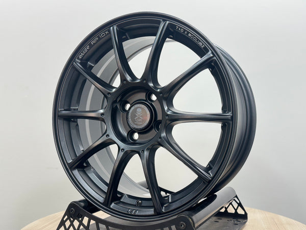 New 16X7 ET42 Raxer RP10X Rim (4 wheel) Dark Graphite 4X100