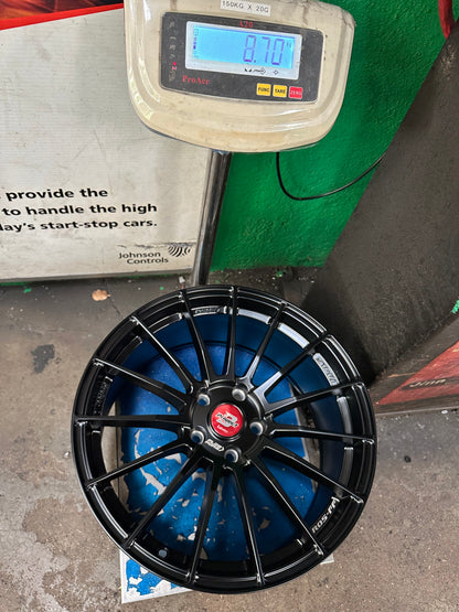 New 18X8.5 ET35 Lenso Project D Rim (4 wheel) Satin Black 5X112