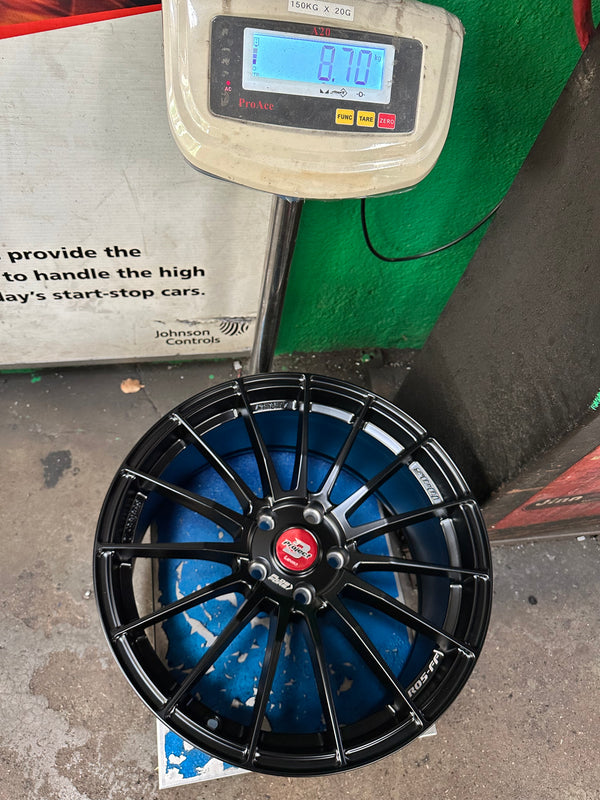 New 18X8.5 ET35 Lenso Project D Rim (4 wheel) Satin Black 5X112