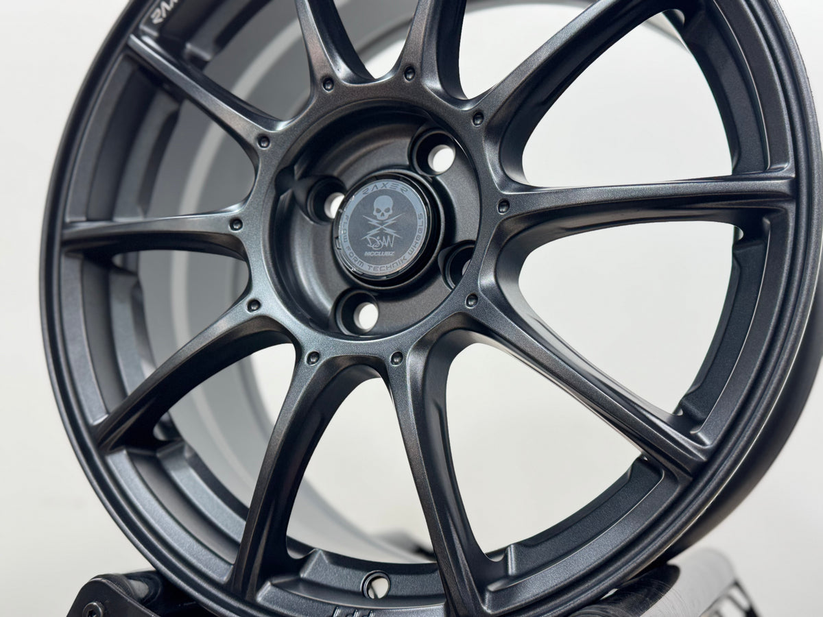 New 16X7 ET42 Raxer RP10X Rim (4 wheel) Dark Graphite 4X100