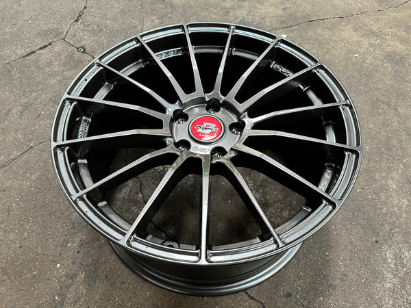 New 18X8.5 ET35 Lenso Project D Rim (4 wheel) Hyper Dark 5X112