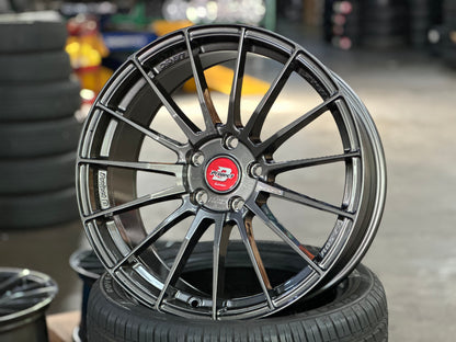 New 18X8.5 ET35 Lenso Project D Rim (4 wheel) Hyper Dark 5X112