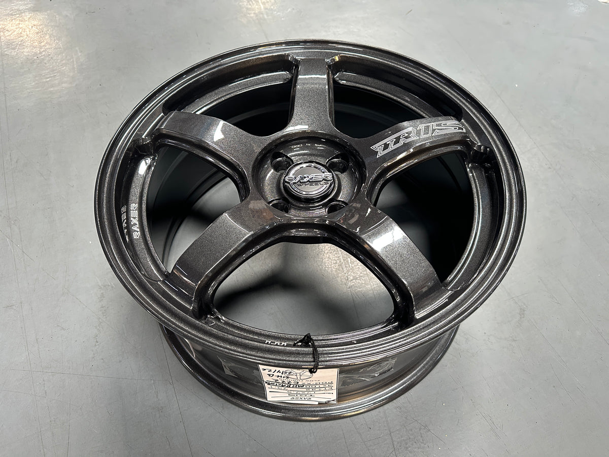 New 17X7.5 ET42 Raxer TR1S Rim (4 wheel) Dark Gunmetal 4X100