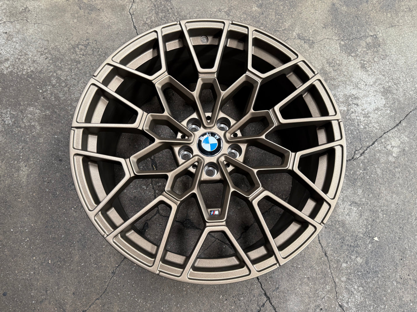 New 20x8.5 ET25 20x9.5 ET35 Overdrive Forged BMW Style 827M (4 wheel) 5x112 Bronze