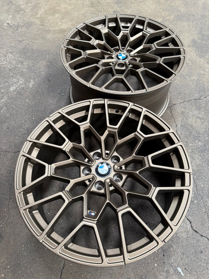New 20x8.5 ET25 20x9.5 ET35 Overdrive Forged BMW Style 827M (4 wheel) 5x112 Bronze