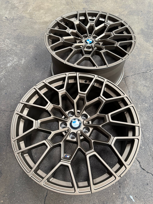 New 20x8.5 ET25 20x9.5 ET35 Overdrive Forged BMW Style 827M (4 wheel) 5x112 Bronze