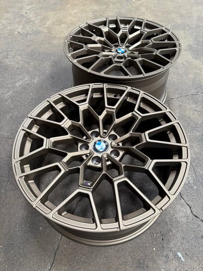 New 20x8.5 ET25 20x9.5 ET35 Overdrive Forged BMW Style 827M (4 wheel) 5x112 Bronze