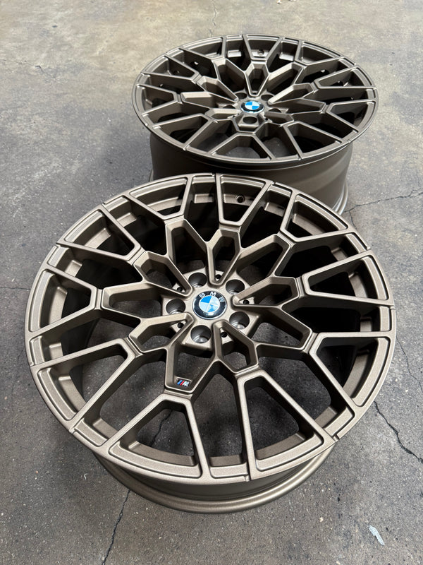 New 20x8.5 ET25 20x9.5 ET35 Overdrive Forged BMW Style 827M (4 wheel) 5x112 Bronze