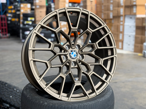 New 20x8.5 ET25 20x9.5 ET35 Overdrive Forged BMW Style 827M (4 wheel) 5x112 Bronze