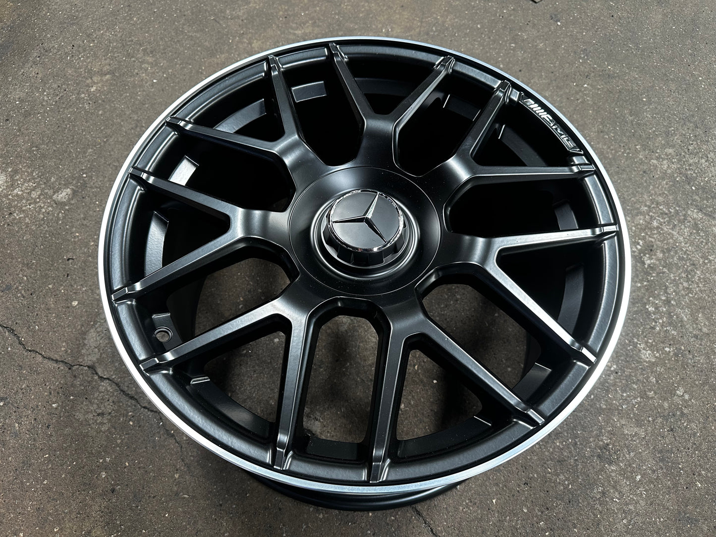 New 18x8 ET42 18x9 ET45 Mercedes AMG (4 wheels) BLACK 5X112