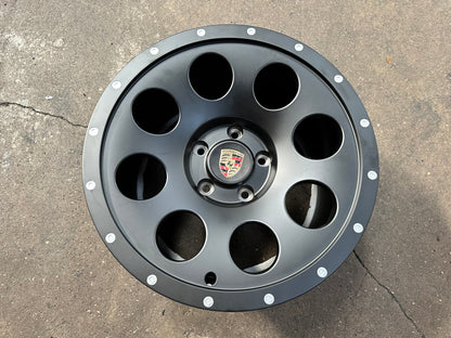 New 18x8.5 ET51 18x10 ET38 Overdrive Forged Porsche Cayman Safari Forged rim (4 wheels) Matte Black 5x130