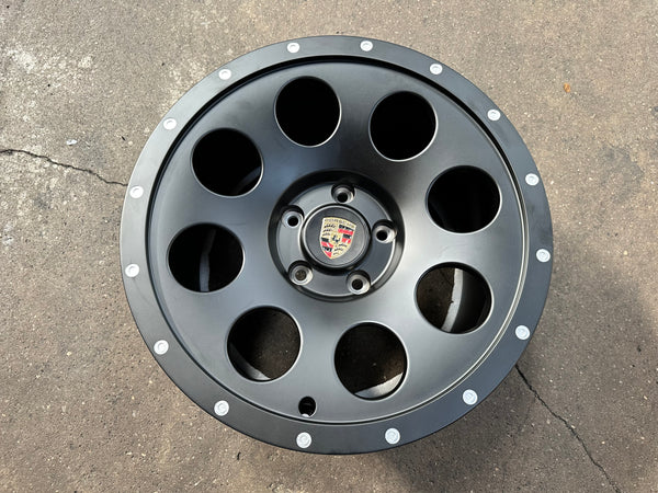 New 18x8.5 ET51 18x10 ET38 Overdrive Forged Porsche Cayman Safari Forged rim (4 wheels) Matte Black 5x130