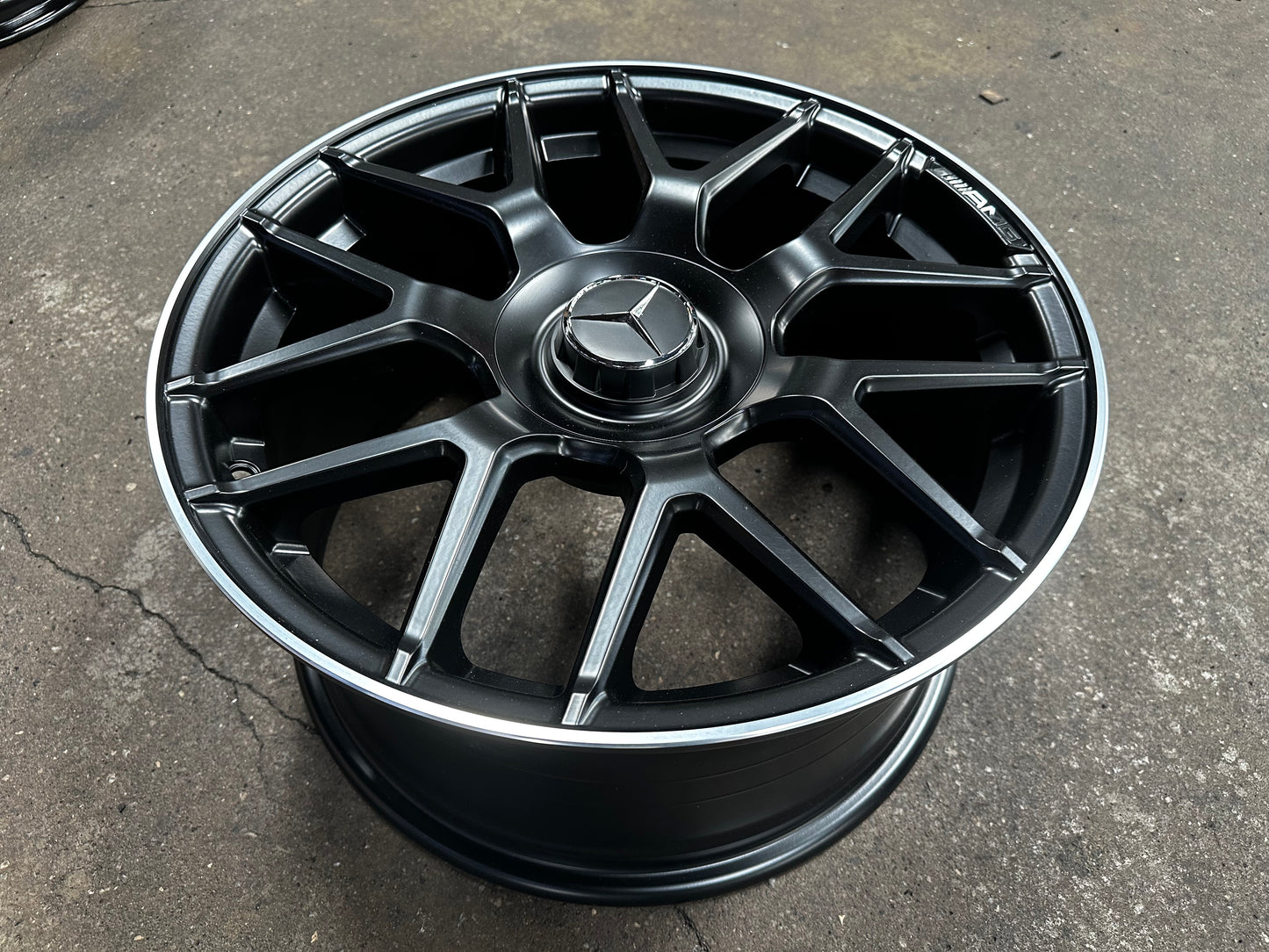 New 18x8 ET42 18x9 ET45 Mercedes AMG (4 wheels) BLACK 5X112