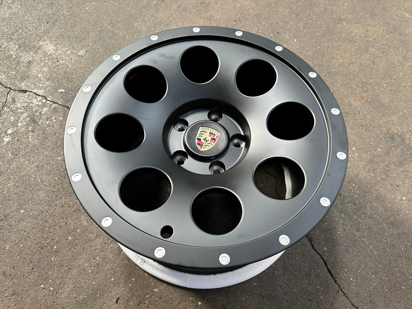 New 18x8.5 ET51 18x10 ET38 Overdrive Forged Porsche Cayman Safari Forged rim (4 wheels) Matte Black 5x130