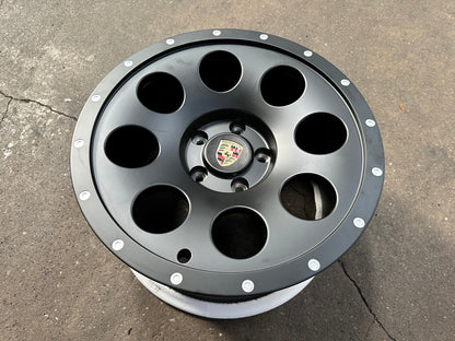 New 18x8.5 ET51 18x10 ET38 Overdrive Forged Porsche Cayman Safari Forged rim (4 wheels) Matte Black 5x130