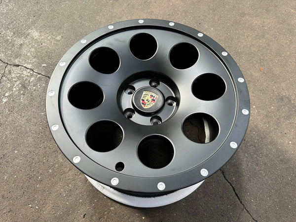New 18x8.5 ET51 18x10 ET38 Overdrive Forged Porsche Cayman Safari Forged rim (4 wheels) Matte Black 5x130
