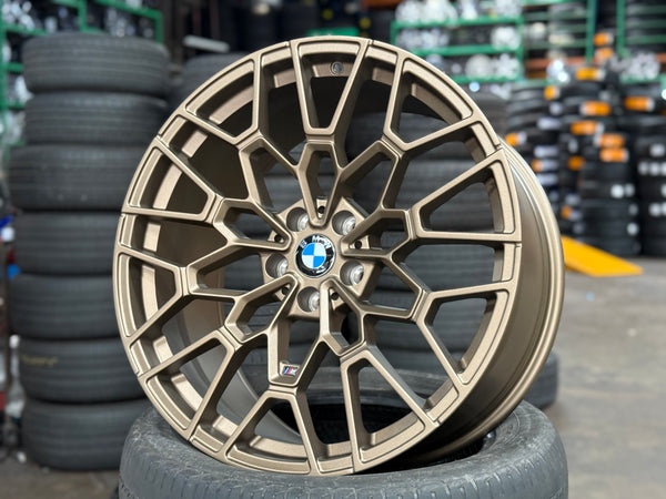 New 20x8.5 ET25 20x9.5 ET35 Overdrive Forged BMW Style 827M (4 wheel) 5x112 Bronze