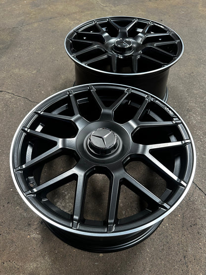 New 18x8 ET42 18x9 ET45 Mercedes AMG (4 wheels) BLACK 5X112