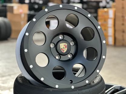 New 18x8.5 ET51 18x10 ET38 Overdrive Forged Porsche Cayman Safari Forged rim (4 wheels) Matte Black 5x130